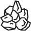 3" rocks icon